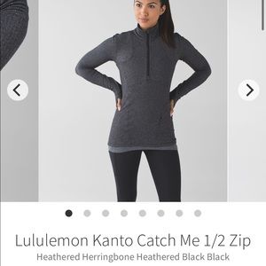 Lululemon Kanto Catch Me 1/2 Zip